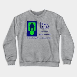 Vintage Retro Lime Light Disco Montreal Crewneck Sweatshirt